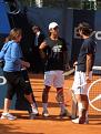 Federer beim Training mit Verdasco